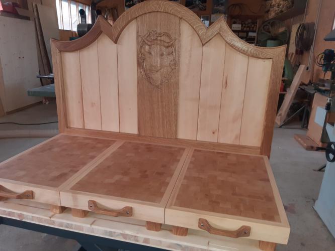 Menuiserie Plaut - Creation d'un lit en bois Avallon